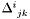 $\Delta^i_{\ jk}$