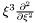 $ \xi^3 \frac{\partial^2}{\partial \xi^2} $